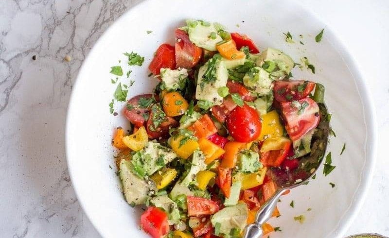Avocado and Bell Pepper Salad